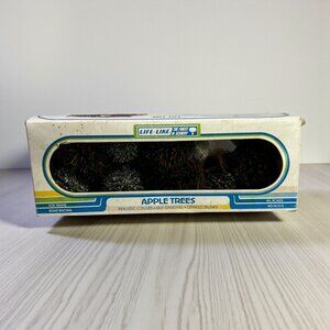 Life-Like Apple Trees - Set of 8 for Electric Train Scenery